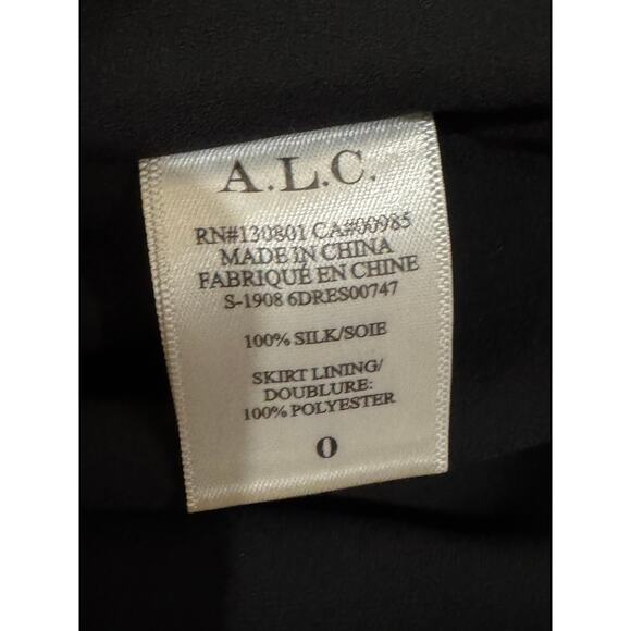 A.L.C Emery Floral Long-Sleeve Dress in Red, Pink and Navy. Size 0 $495 - Picture 5 of 5